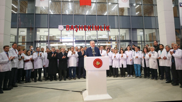Cumhurbaşkanı Recep Tayyip Erdoğan, Hatay'da, Hatay Eğitim ve Araştırma Hastanesi Açılış Töreni'nde konuştu.

