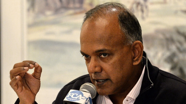 Le ministre de l'Intérieur de Singapour, K. Shanmugam.