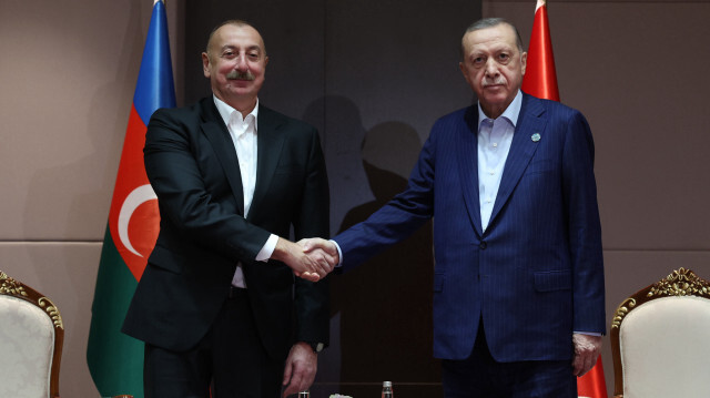 İlham Aliyev - Cumhurbaşkanı Erdoğan (Foto: Arşiv)