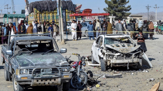 Une explosion de bombe devant le bureau d'un candidat indépendant dans le district de Pishin, à environ 50 kilomètres (30 miles) de Quetta le 7 février 2024.