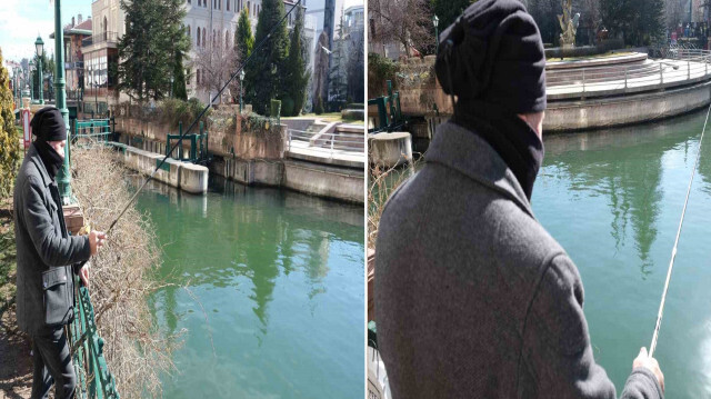 Eskişehir'de güneşli havayı gören vatandaş balık tutmaya koştu