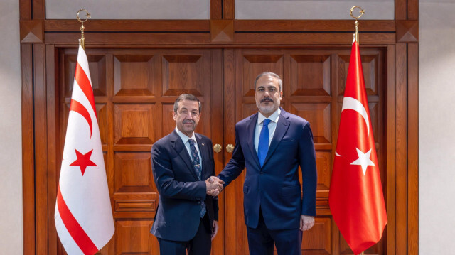 Dışişleri Bakanı Hakan Fidan ve KKTC Dışişleri Bakanı Tahsin Ertuğruloğlu