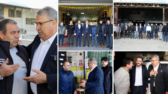 Yunusemre Belediye Başkanı Mustafa Çerçi'den esnaf ziyareti.