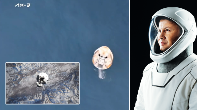 Türkiye'nin ilk astronotu Alper Gezeravcı'nın da aralarında bulunduğu Ax-3 mürettebatını taşıyan Dragon kapsülü Florida kıyısına iniş yapıyor.