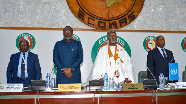 Membre de la Commission de la CEDEAO lors de la 51e session ordinaire du Conseil de médiation et de sécurité de la CEDEAO à Abuja, en décembre 2023.