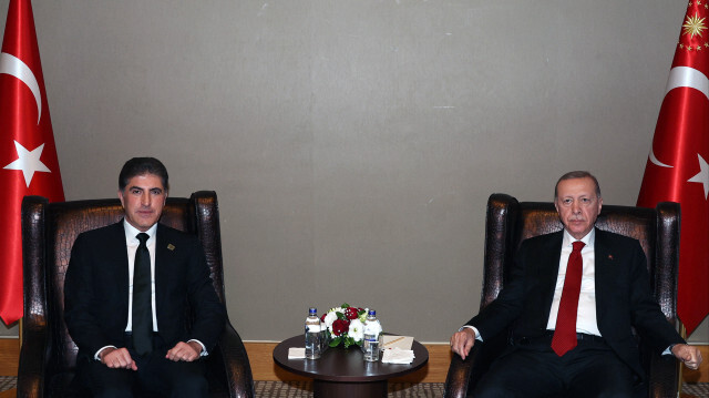IKBY) Başkanı Neçirvan Barzani - Cumhurbaşkanı Recep Tayyip Erdoğan