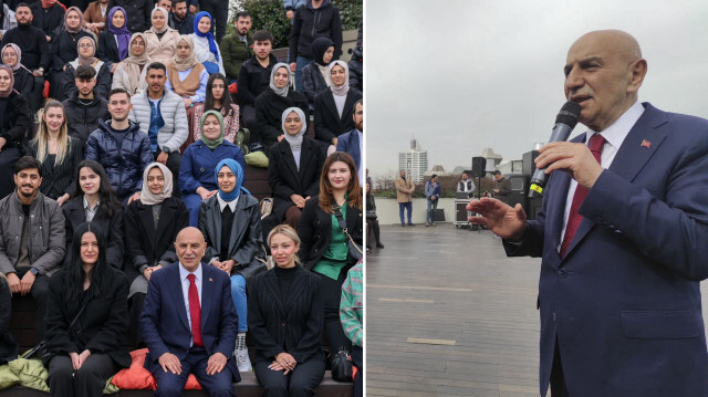Altunok, seçim çalışmaları kapsamında Atakule'de AK Parti Gençlik Kolları üyeleriyle bir araya geldi.