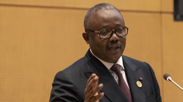 Le président de la Guinée-Bissau, Umaro Sissoco Embaló, participe à un événement parallèle sur la lutte contre le paludisme sur le continent lors de la 36e session ordinaire de la Conférence de l'Union africaine (UA) au siège de l'Union africaine à Addis-Abeba, le 18 février 2023.