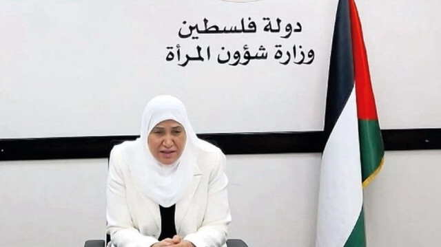 La ministre palestinienne des Affaires de la Femme, Amal Hamad.