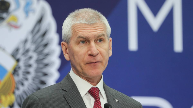 Le ministre russe des Sports, M. Oleg Matytsine.