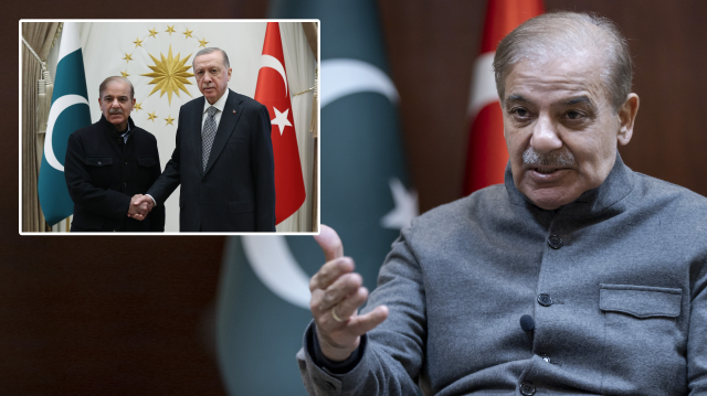 Pakistan Başbakanı Şahbaz Şerif ve Cumhurbaşkanı Recep Tayip Erdoğan
