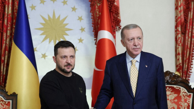 Le président ukrainien, Volodymyr Zelensky et son homologue turc, Recep Tayyip Erdoğan.