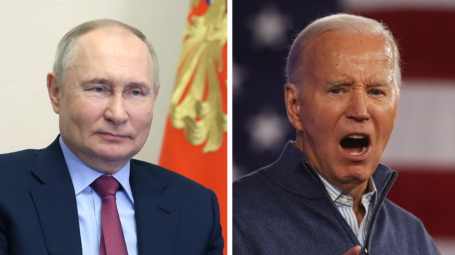 Le président de la fédération de Russie, Vladimir Poutine et son homologue américain, Joe Biden.