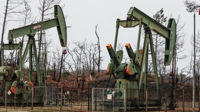 Forages pétroliers actifs dans la forêt de Cazaux, en France, le 9 décembre 2023.