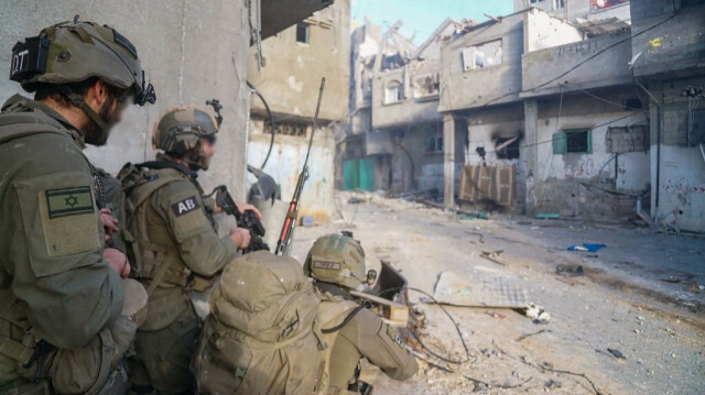 Des soldats israéliens à Khan Younes, dans le sud de la bande de Gaza, le 29 janvier 2024.