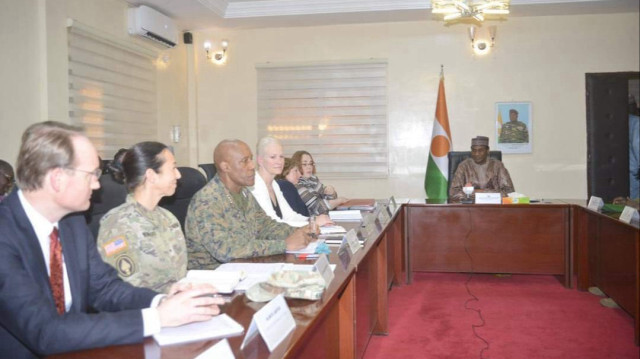 La délégation américaine a été accueillie par le Premier ministre du Niger, Ali Mahamane Lamine Zene.