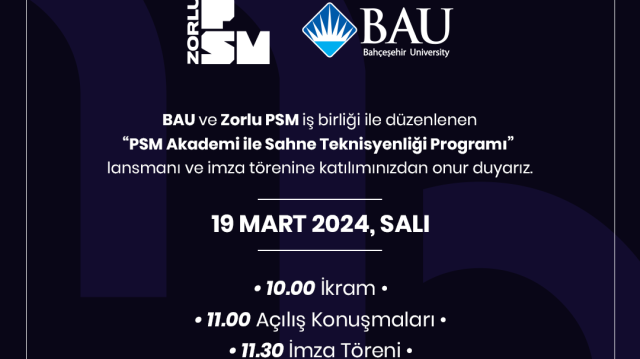PSM Akademi Sahne Teknisyenliği Programı 4 Mayıs’ta başlayacak ve 51 saat sürecek.
