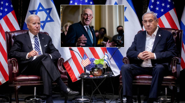Joe Biden - Chuck Schumer -  Binyamin Netanyahu
