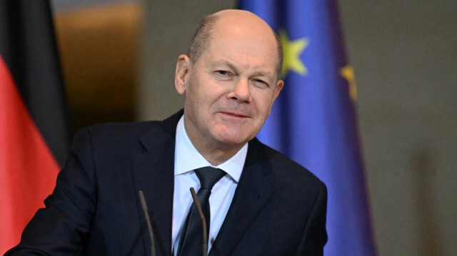 Le chancelier allemand Olaf Scholz donne une conférence de presse avec le Premier ministre thaïlandais à la Chancellerie à Berlin, le 13 mars 2024.