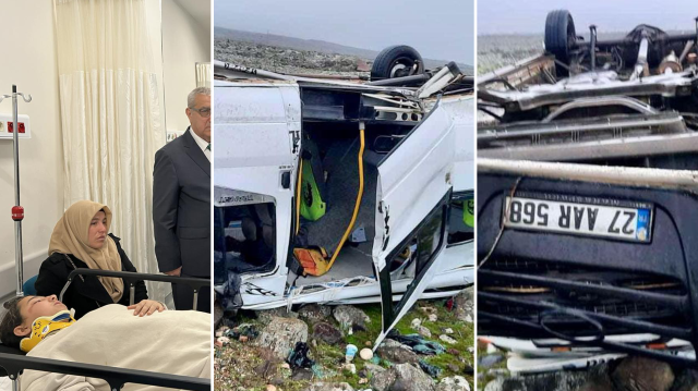 Pazarcık'taki trafik kazasında 15 kişi yaralandı.