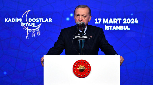Le président turc, Recep Tayyip Erdogan, à Istanbul, le 17 mars 2024.