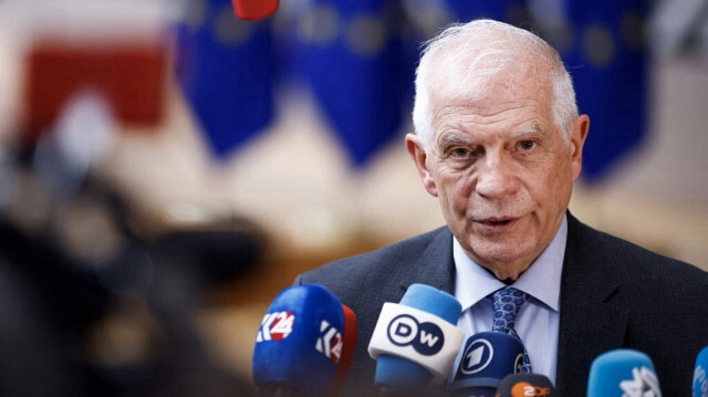 Le Haut Représentant de l'Union européenne pour les Affaires étrangères et la Politique de Sécurité, Josep Borrell, à Bruxelles, le 18 mars 2024.