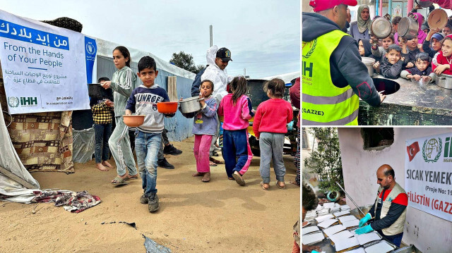 <p>Çalışmalarını sürdüren vakıf, Dünya Gıda Programı (WFP) ile birlikte Ramazanda da her gün 48 bin kişiye iftar yemeği ikramında bulunuyor.</p>