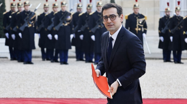 Le ministre français des Affaires étrangères, Stéphane Séjourne, au Palais de l'Élysée, le 27 février 2024.