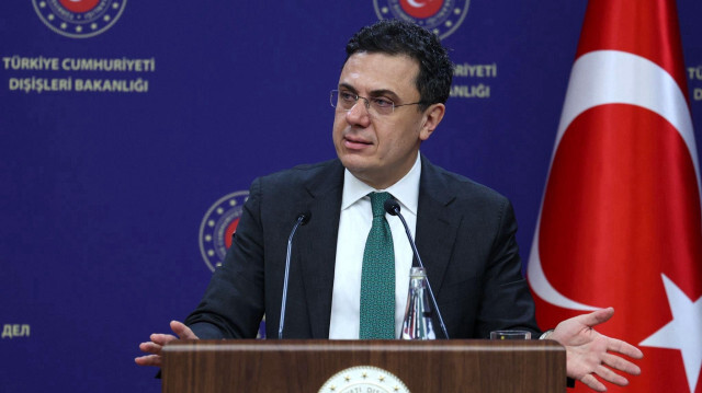 Le porte-parole du ministère turc des Affaires étrangères, Öncü keçeli, le 14 février 2024.