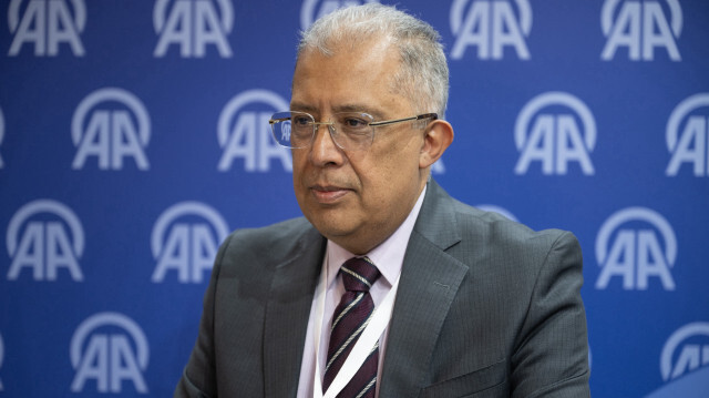 Le vice-ministre colombien des Affaires étrangères, Francisco Jose Coy Granados, au Forum de la Diplomatie d'Antalya, le 2 mars 2024.
