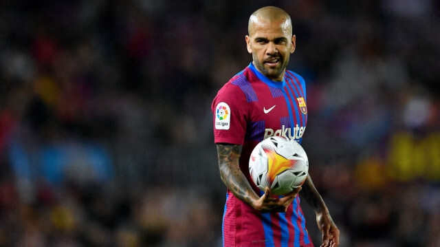 Le défenseur brésilien de Barcelone, Dani Alves, à Barcelone le 1er mai 2022.