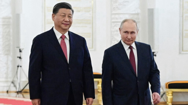 Le président de la République populaire de Chine, Xi Jinping et son homologue russe, Vladimir Poutine.