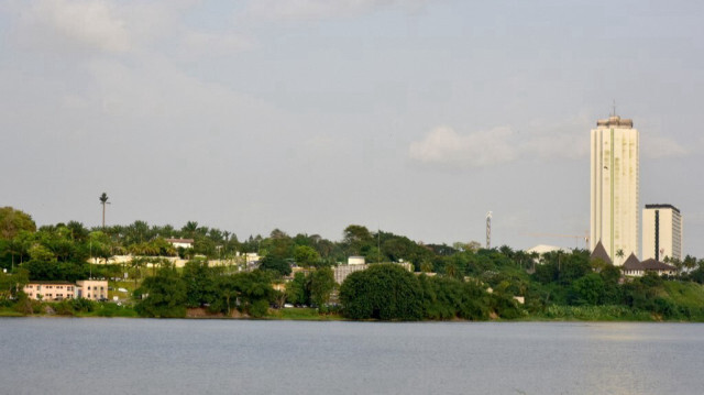 Vue de Cocody, une commune urbaine huppée du nord d'Abidjan.