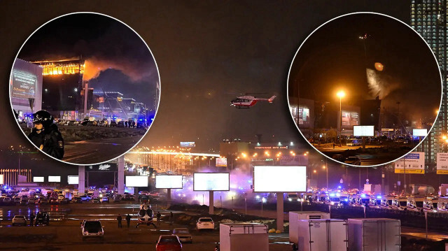Moskova'daki terör saldırısından görüntüler