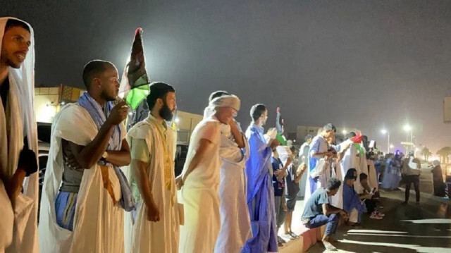 موريتانيا .. مظاهرات ليلية أمام السفارة الأمريكية تضامنا مع غزة‎