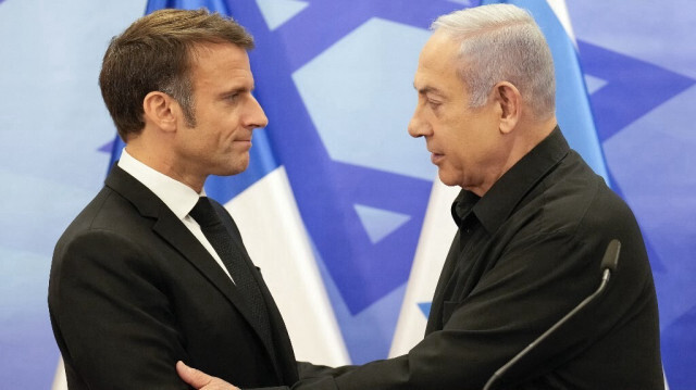 Le président français, Emmanuel Macron et le Premier ministre israélien, Benyamin Netanyahu.