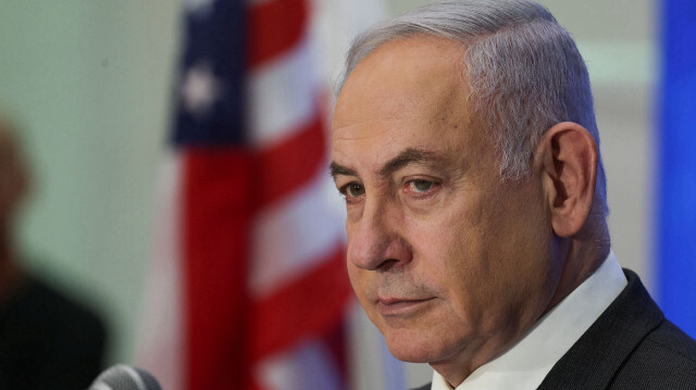 Премьер-министр Израиля Биньямин Нетаньяху выступает на конференции президентов крупнейших американских еврейских организаций на фоне продолжающегося конфликта между Израилем и палестинской группировкой Хамас в Иерусалиме, 18 февраля 2024 года.