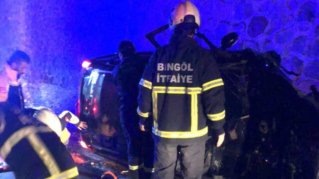 Bingöl'deki kazadan görüntü