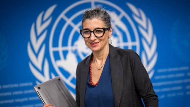 La rapporteuse spéciale des Nations Unies sur les territoires palestiniens occupés, Francesca Albanese.