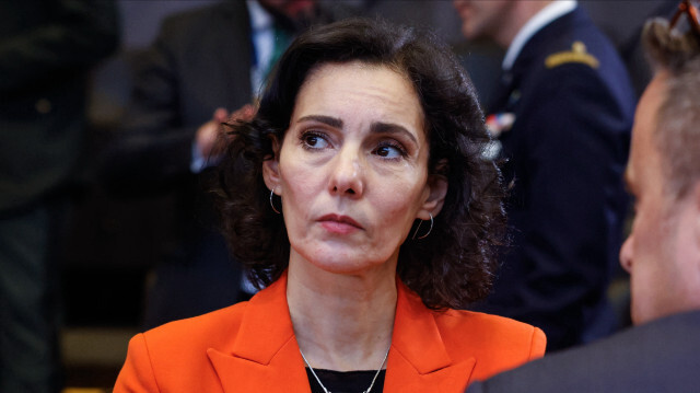 La ministre des Affaires étrangères de la Belgique, Hadja Lahbib.

