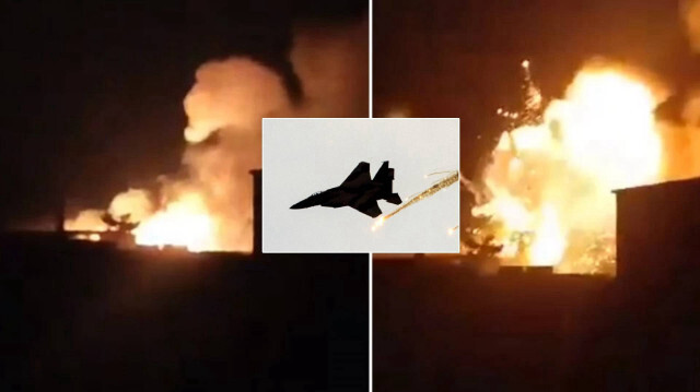 Katil İsrail ordusu Orta Doğu'yu ateşe atıyor Suriye'yi savaş uçaklarıyla
