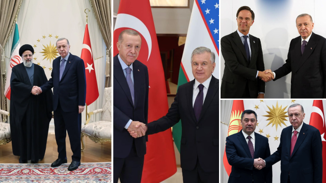 Cumhurbaşkanı Erdoğan, Reisi, Rutte, Mirziyoyev ve Caparov ile telefonda görüştü.