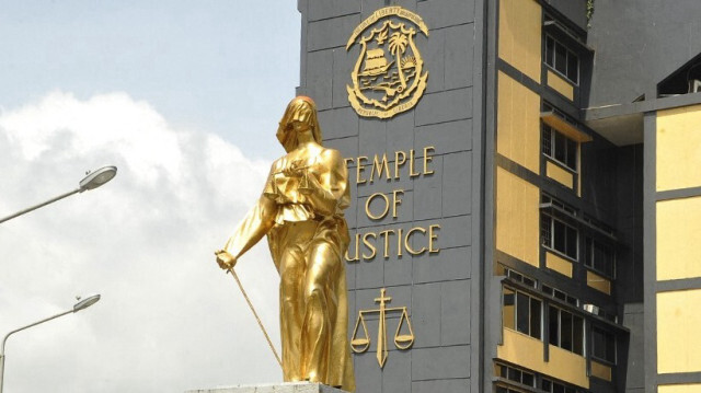 Une photo montre la Cour suprême à Monrovia le 3 novembre 2017. 