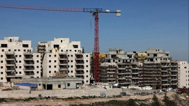 De nouveaux bâtiments sur un site de construction dans la colonie israélienne de Maale Adumim, en Palestine occupée, le 29 février 2024.