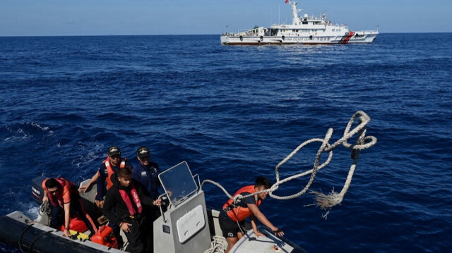 L'armée philippine affrétée Unaizah "le 4 mai" après un incident de canon d'eau avec des navires de la Garde côtière chinoise lors d'une mission d'approvisionnement à Second Thomas Shoal dans la mer de Chine méridionale contestée, dans un port de Palawan le 6 mars 2024.