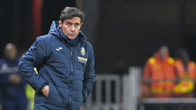 Le coach espagnol de Villarreal, Marcelino, lors du match de football du groupe F de la Ligue Europa entre le Stade Rennais (Rennes) et Villarreal CF au stade Roazhon Park, à Rennes, dans l'ouest de la France, le 14 décembre 2023.