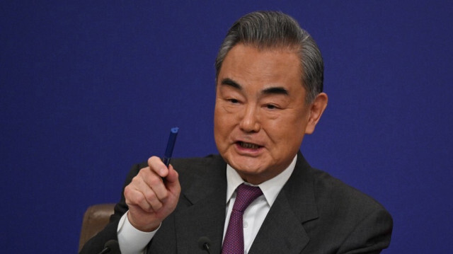 Le ministre chinois des Affaires étrangères Wang Yi assiste à une conférence de presse pour la deuxième session du 14e Congrès national du peuple à Pékin le 7 mars 2024.