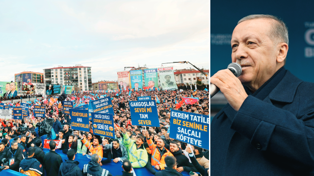 Cumhurbaşkanı Erdoğan, Elazığ Cumhuriyet Meydanı'nda 65 bin kişiye hitap etti.