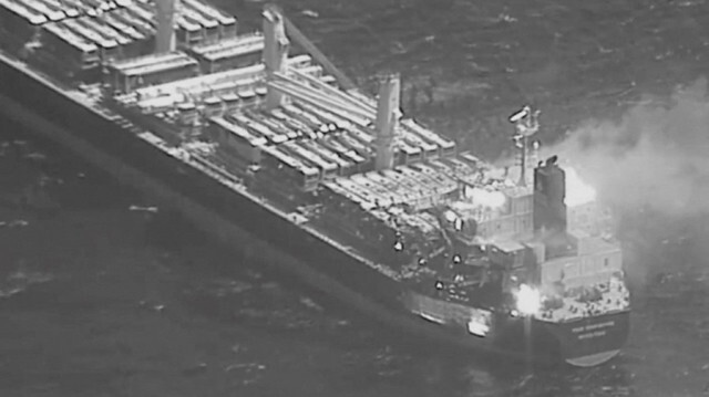 Le groupe yéménite des Houthis a ciblé les navires qui ignoraient ses avertissements en mer Rouge, le 06 mars 2024.