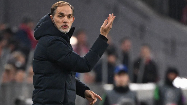 Thomas Tuchel lors du match retour des huitièmes de finale de la Ligue des champions de l'UEFA entre le FC Bayern Munich et la Lazio, à Munich, dans le sud de l'Allemagne, le 5 mars 2024.